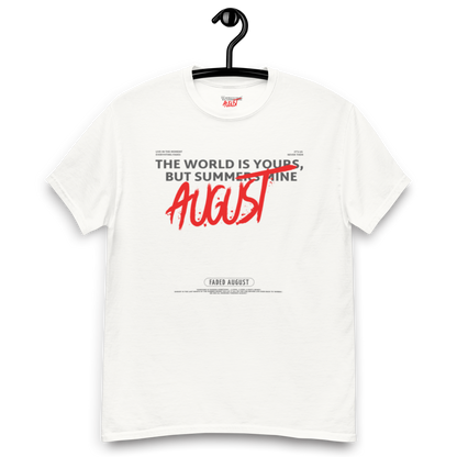 Faded August (Red/Grey Logo) Official  Unisex Classic Tee