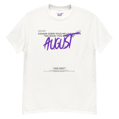 Faded August Gerri (Purple/Grey Logo) Official Unisex Classic Tee