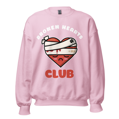 1-800-LUV-FADES "Broken Hearts Clubs" Unisex Sweatshirt