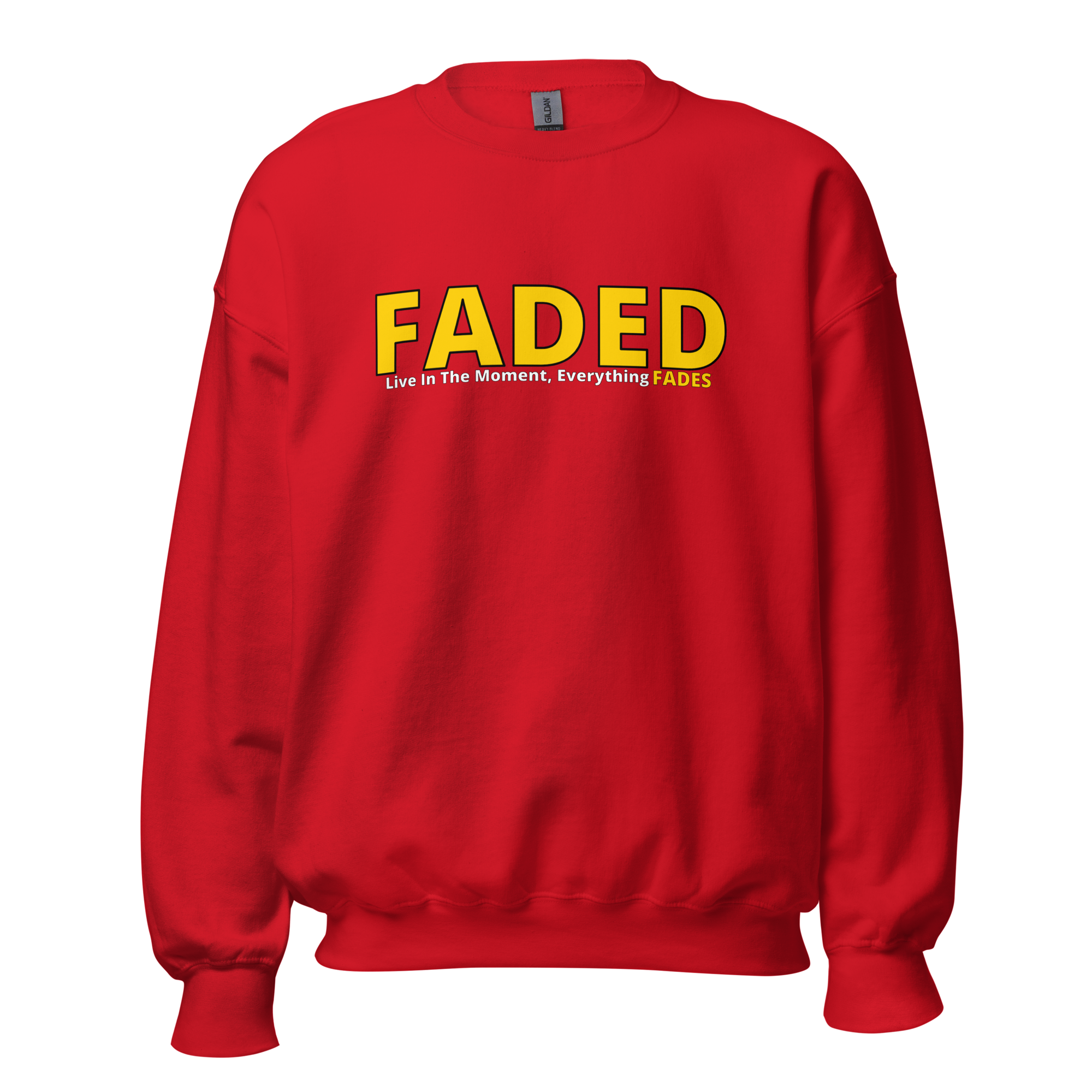 Faded (Yellow Logo) "Live In The Moment" Unisex Sweatshirt