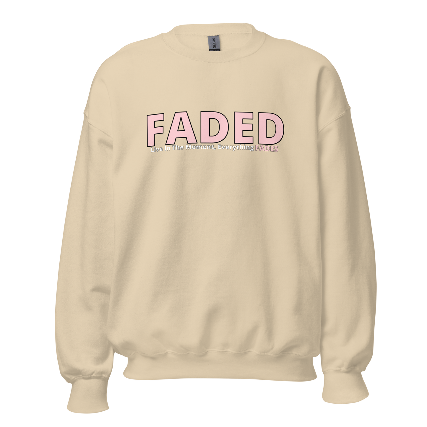 Faded (Pink Logo) "Live In The Moment" Unisex Sweatshirt