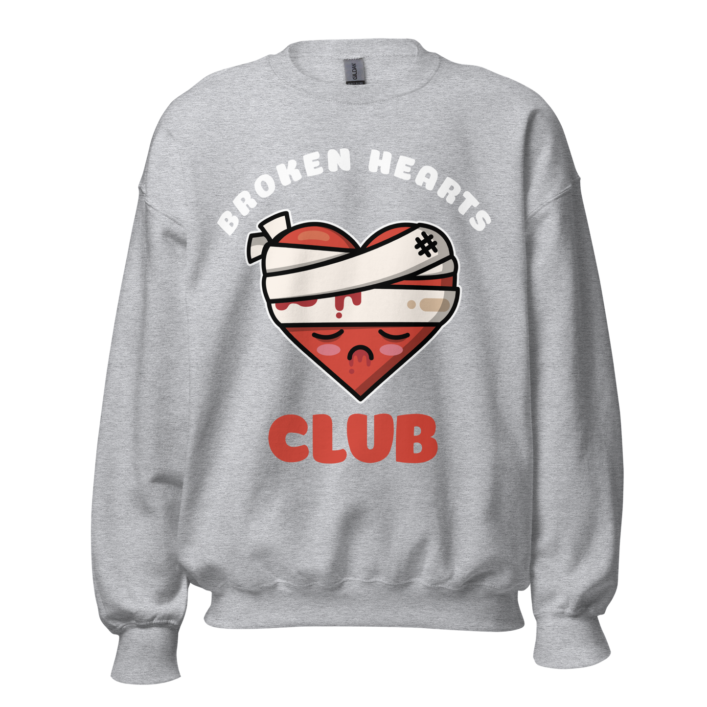 1-800-LUV-FADES "Broken Hearts Clubs" Unisex Sweatshirt