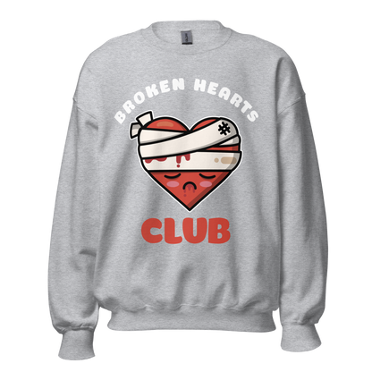 1-800-LUV-FADES "Broken Hearts Clubs" Unisex Sweatshirt