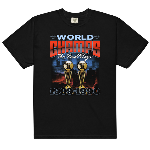 45: Against The World Bad Boys Heavyweight Unisex T-Shirt - Faded Fabrics