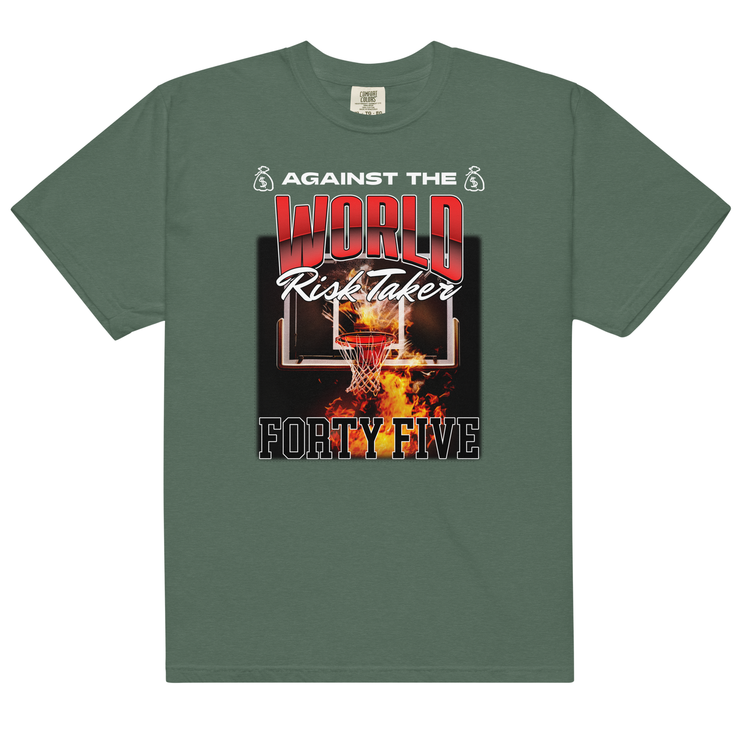 45: Against The World Risk Taker Heavyweight T-Shirt