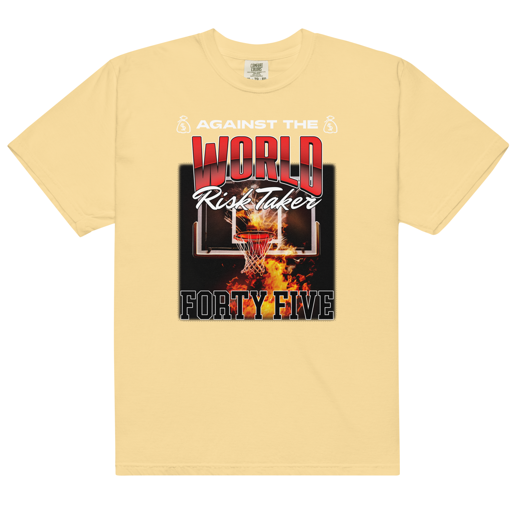 45: Against The World Risk Taker Heavyweight T-Shirt