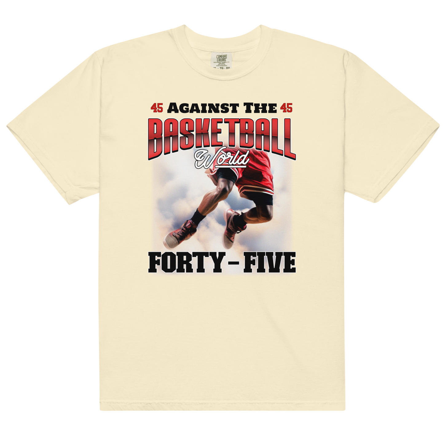 45: Against The World Air Goat Heavyweight Unisex T-Shirt