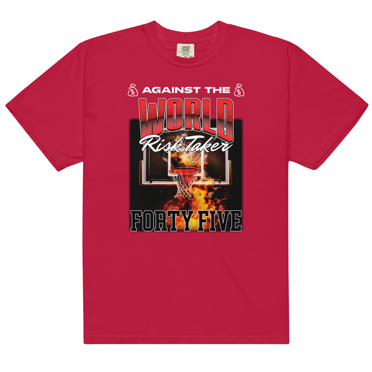 45: Against The World Risk Taker Heavyweight T-Shirt