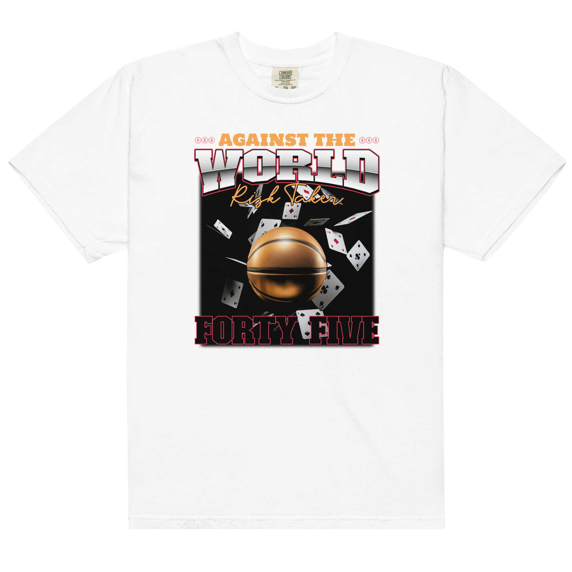 45: Against The World Risk Taker Heavyweight T-Shirt