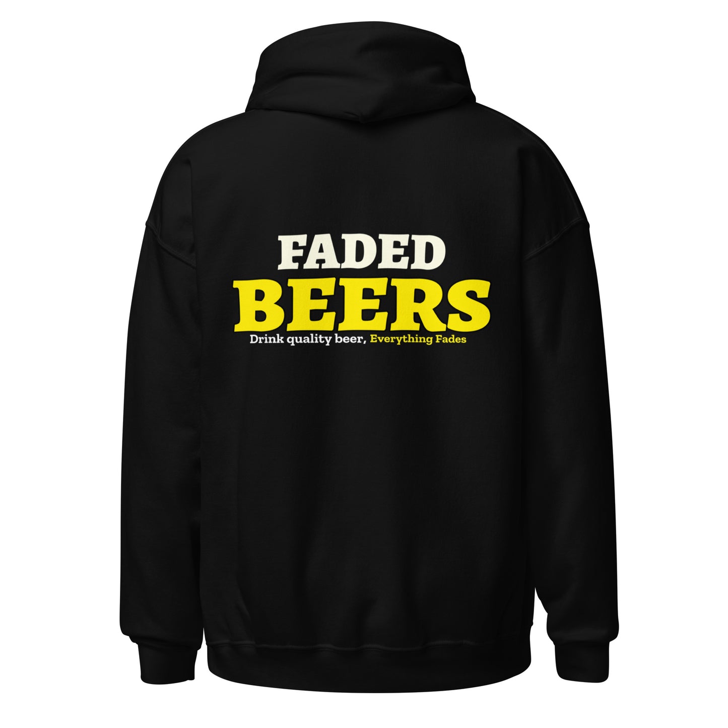 Faded Beers (Collar Logo/Back Logo) Unisex Hoodie