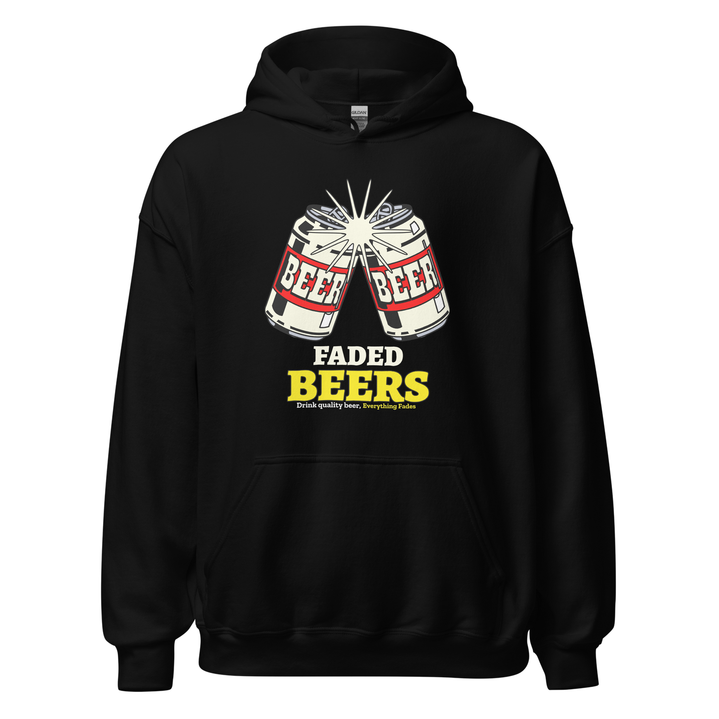 Faded Beers Unisex Hoodie