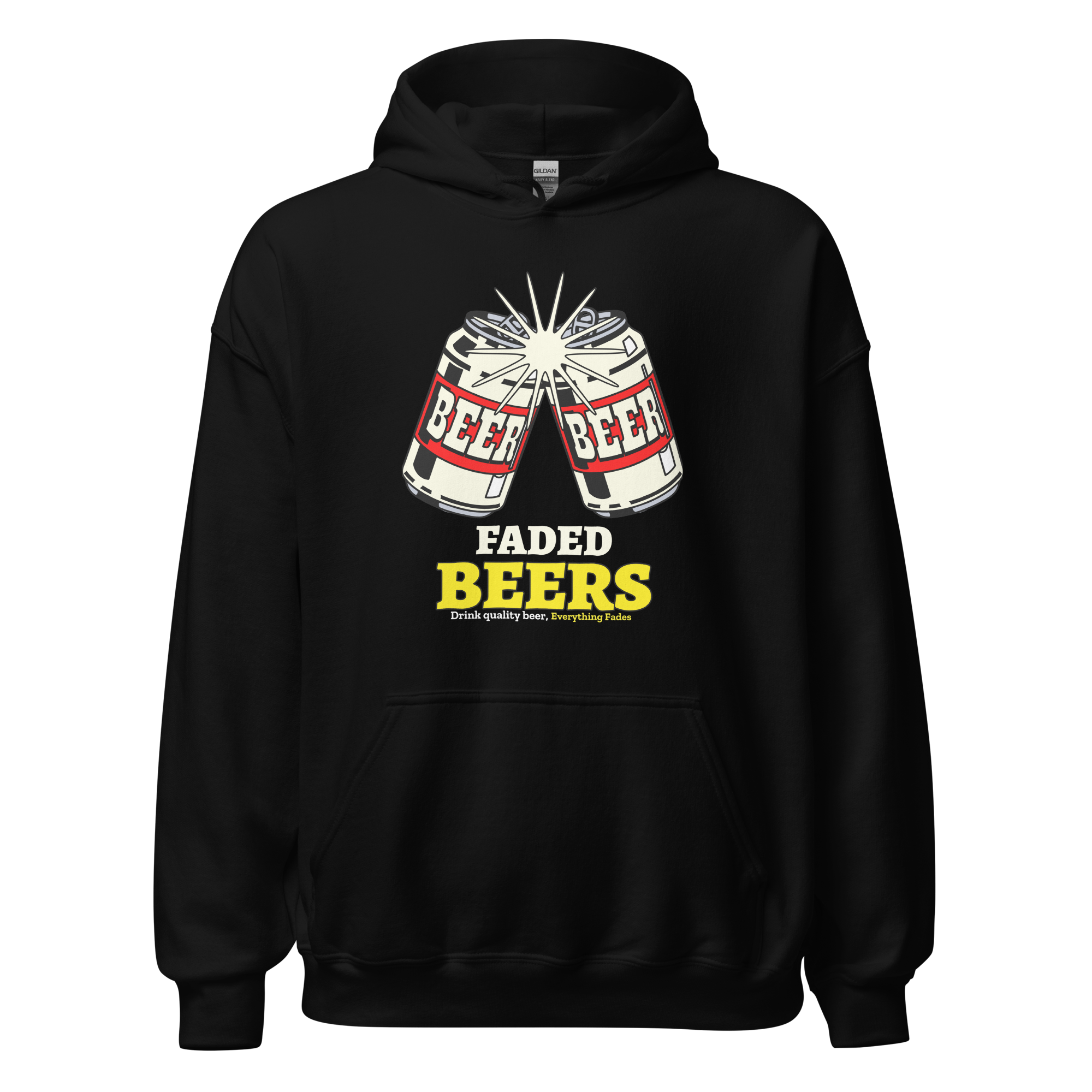 Faded Beers Unisex Hoodie