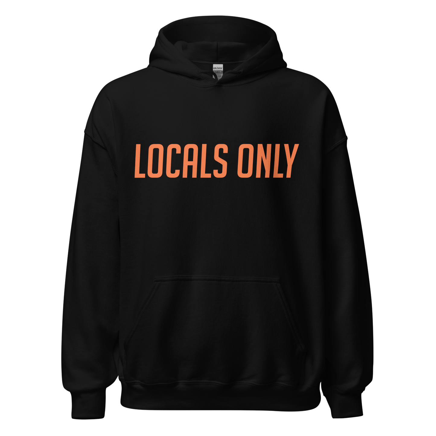 Dort Hwy. Clothing Dept. Orange Font Unisex Hoodie