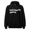 Trilionaire Dreams White Wavy Unisex Hoodie - Faded Fabrics