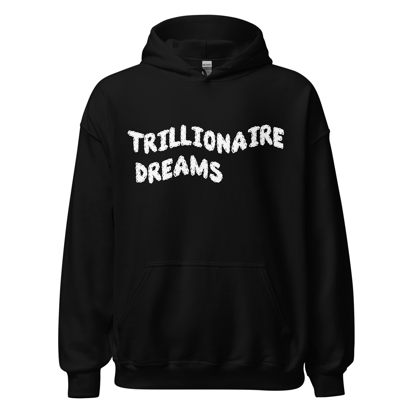 Trilionaire Dreams White Wavy Unisex Hoodie