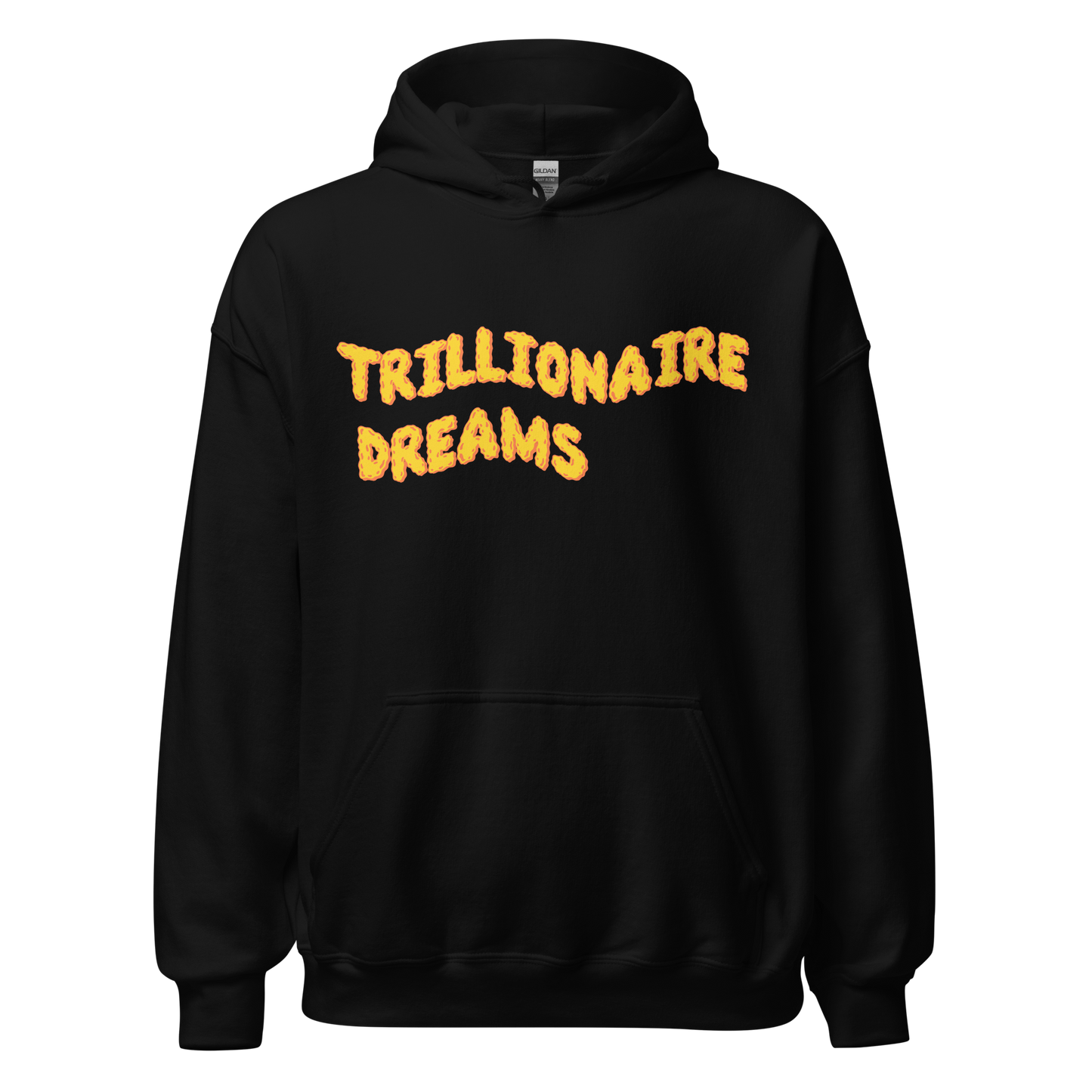 Trillionaire Dreams Yellow/Orange Wavy Logo Unisex Hoodie