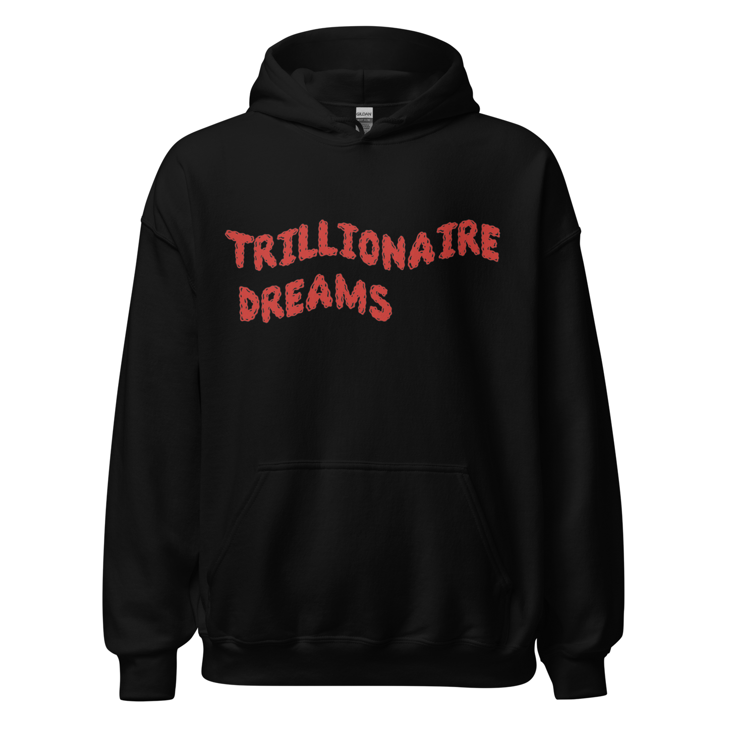 Trillionaire Dreams Red Wavy Logo Unisex Hoodie