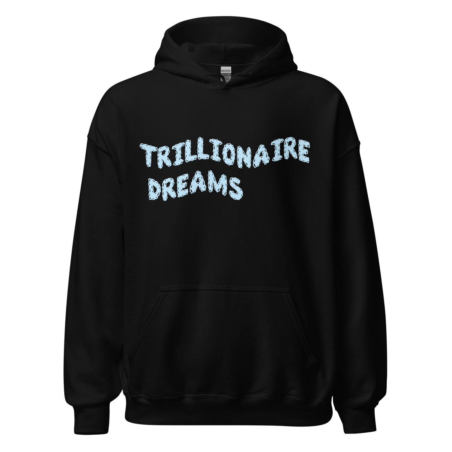 Trillionaire Dreams Baby Blue Wavy Logo Unisex Hoodie