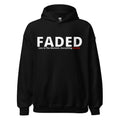 Faded (Subtle Red Logo) "Live In The Moment" Unisex Hoodie - Faded Fabrics