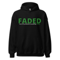 Faded (Green Logo) "Live In The Moment" Unisex Hoodie - Faded Fabrics