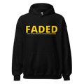 Faded (Yellow Logo) “Live In The Moment” Unisex Hoodie - Faded Fabrics