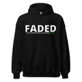 Faded (Subtle Green Logo) “Live In The Moment” Unisex Hoodie - Faded Fabrics
