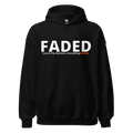 Faded (Subtle Orange Logo) "Live In The Moment" Unisex Hoodie - Faded Fabrics