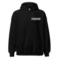 Faded (Subtle Green Logo/Left Breast/Back Logo) "Live In The Moment" Unisex Hoodie - Faded Fabrics