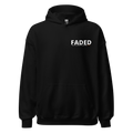 Faded (Subtle Brown Logo/Left Breast/Back Logo) "Live In The Moment" Unisex Hoodie - Faded Fabrics