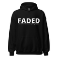 Faded (Subtle Grey Logo) "Live In The Moment" Unisex Hoodie - Faded Fabrics
