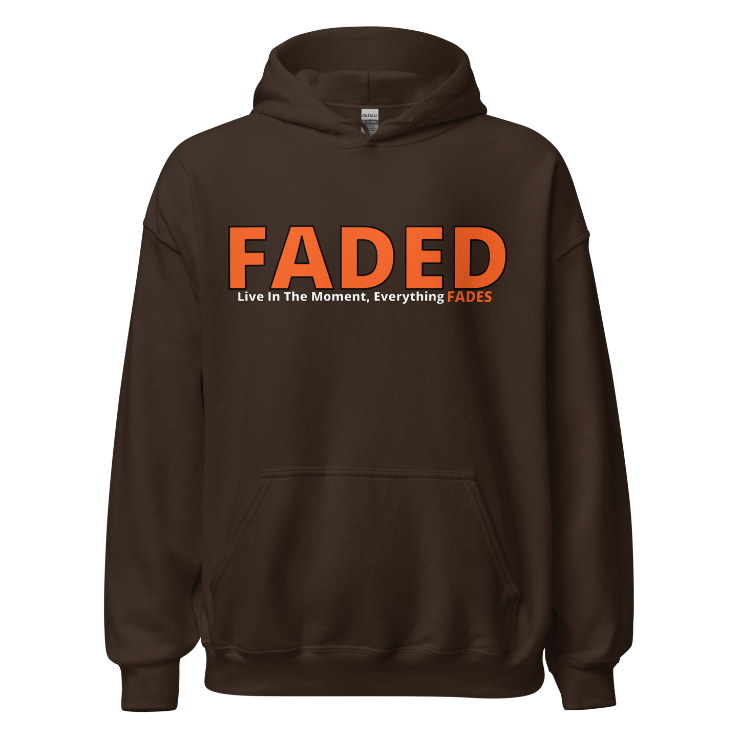 Faded (Orange Logo) “Live In The Moment” Unisex Hoodie