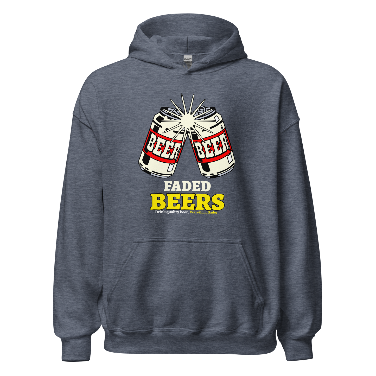 Faded Beers Unisex Hoodie