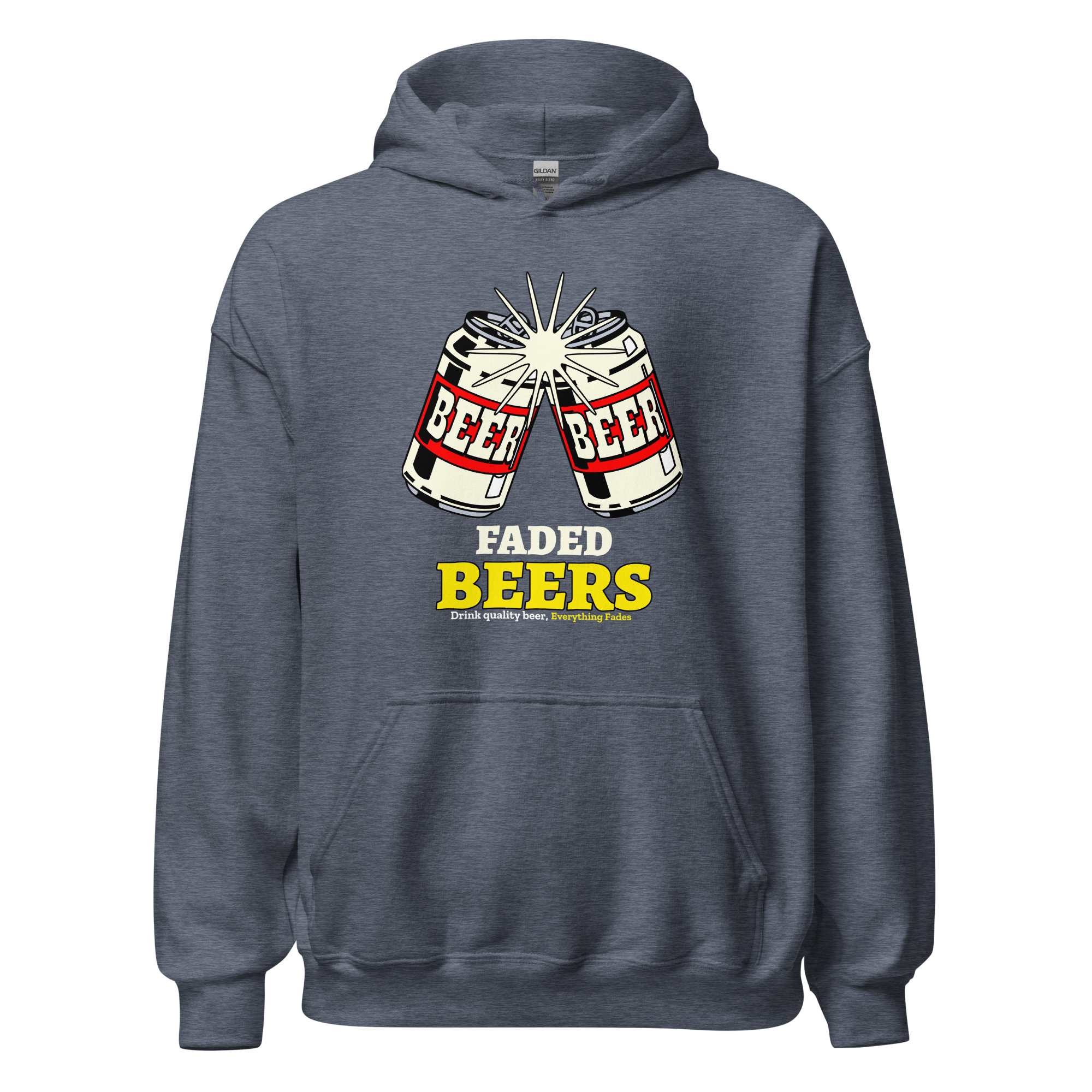 Faded Beers Unisex Hoodie