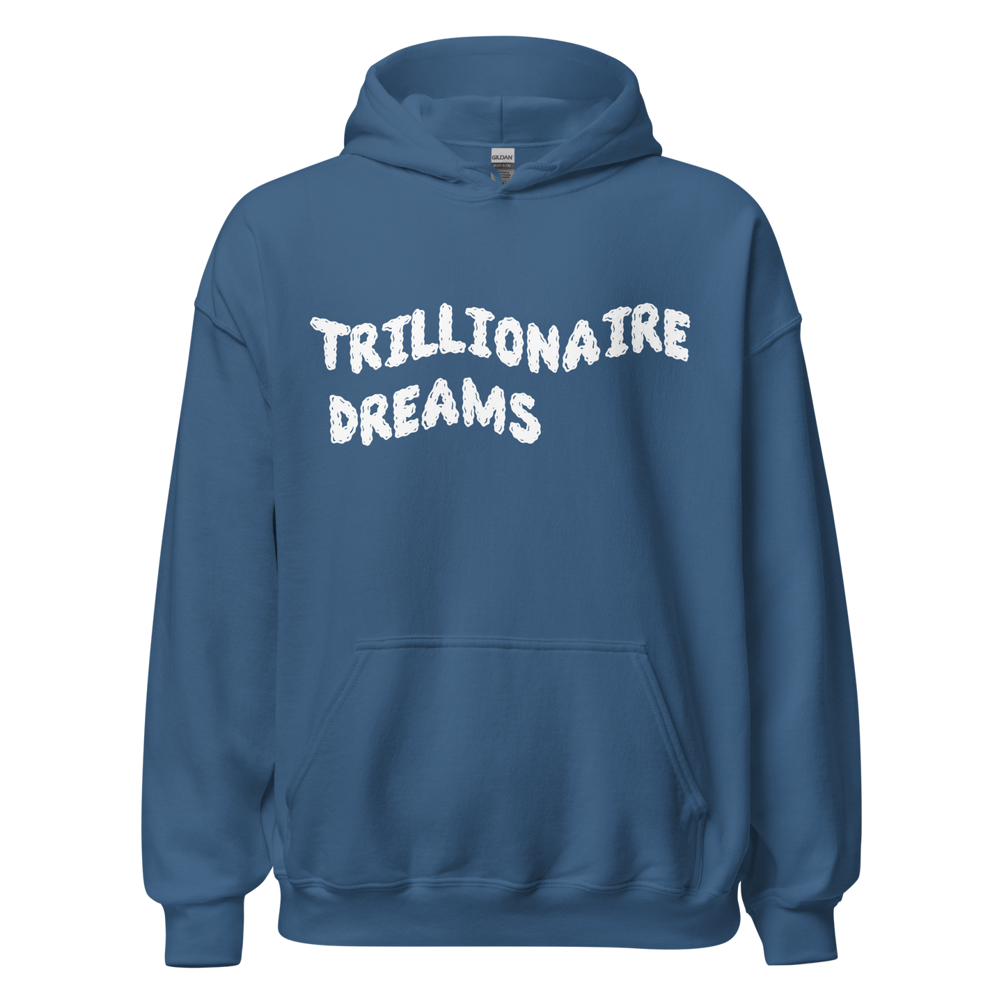 Trilionaire Dreams White Wavy Unisex Hoodie