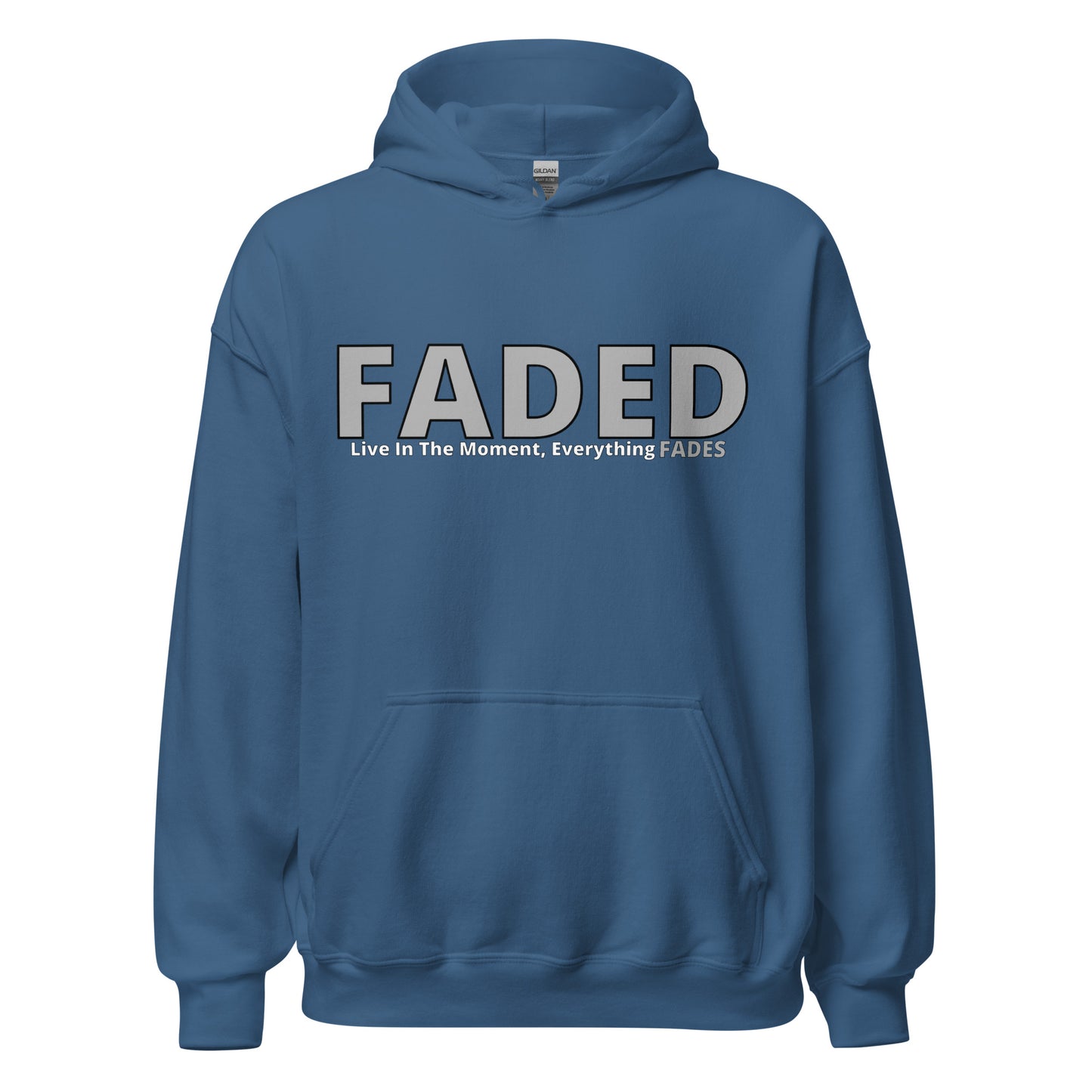 Faded (Grey Logo) “Live In The Moment” Unisex Hoodie