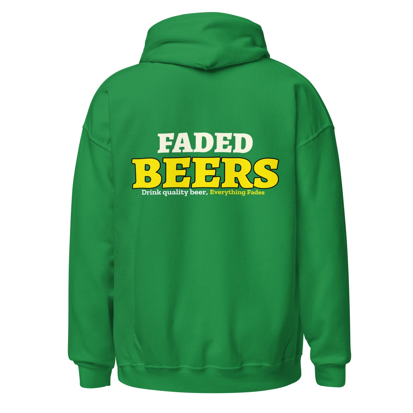 Faded Beers (Collar Logo/Back Logo) Unisex Hoodie