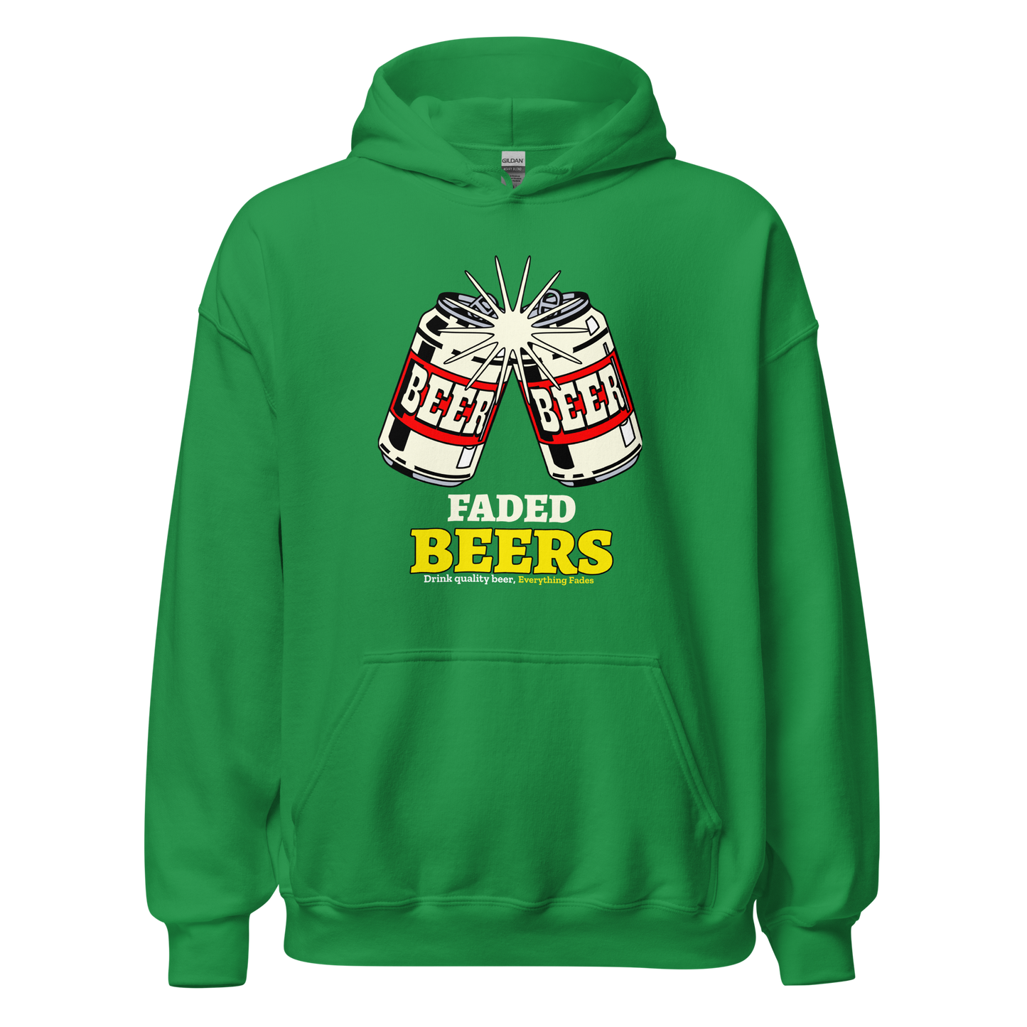 Faded Beers Unisex Hoodie