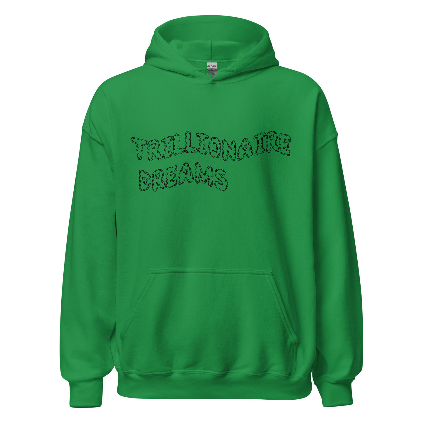 Trillionaire Dreams Black Outline Wavy Logo Unisex Hoodie