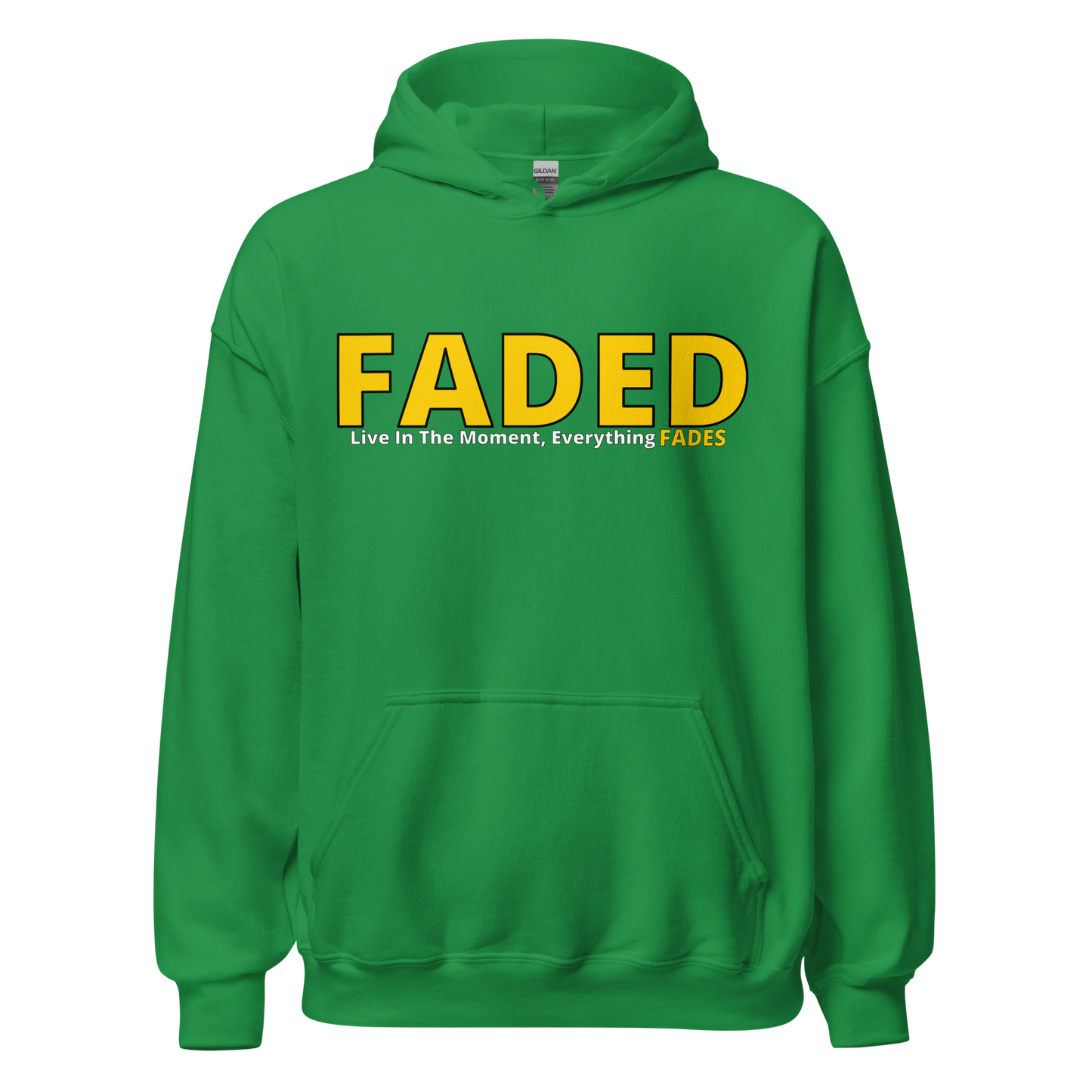 Faded (Yellow Logo) “Live In The Moment” Unisex Hoodie