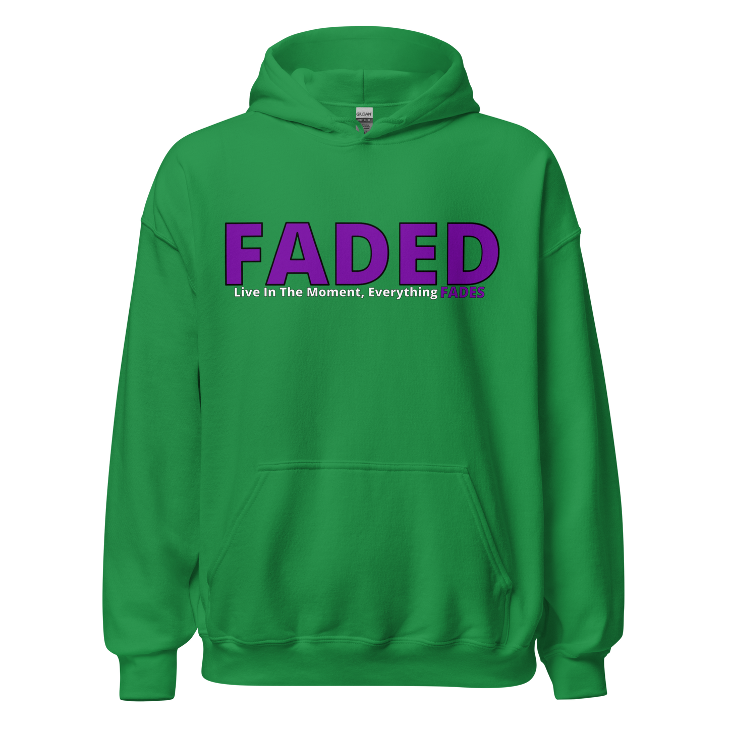 Faded (Purple Logo) "Live In The Moment" Unisex Hoodie