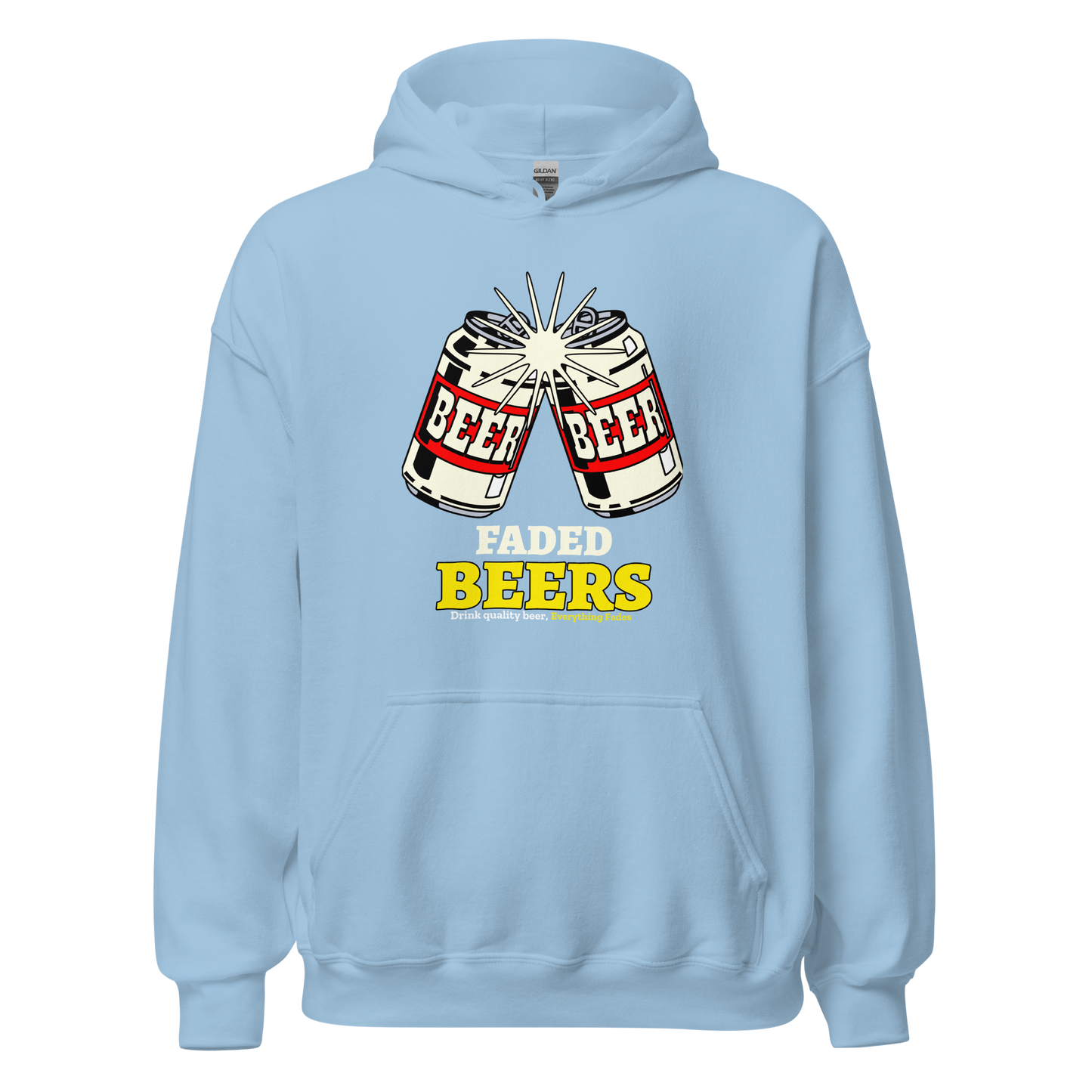 Faded Beers Unisex Hoodie