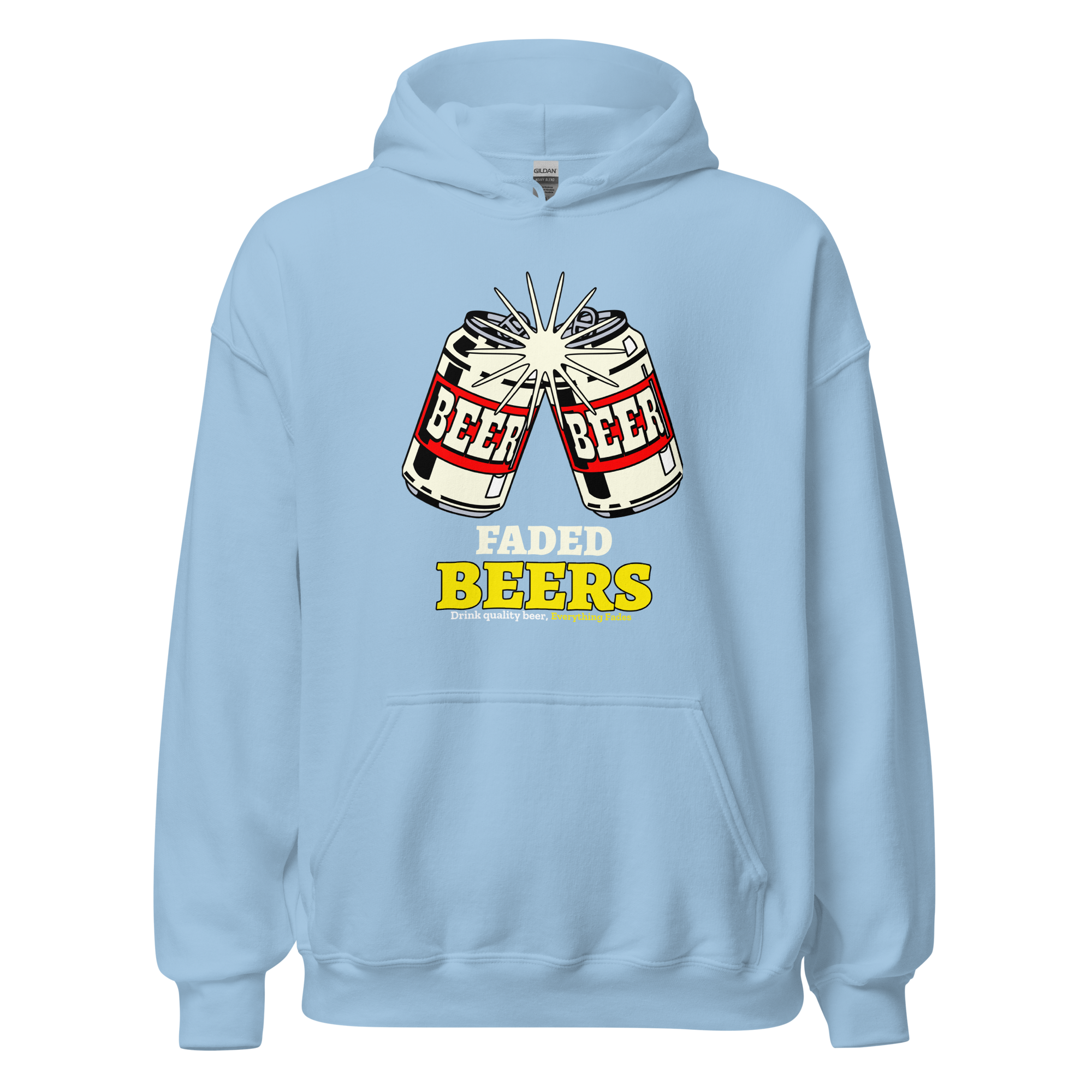 Faded Beers Unisex Hoodie