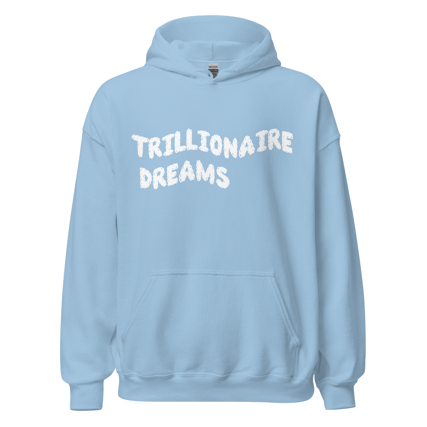 Trilionaire Dreams White Wavy Unisex Hoodie