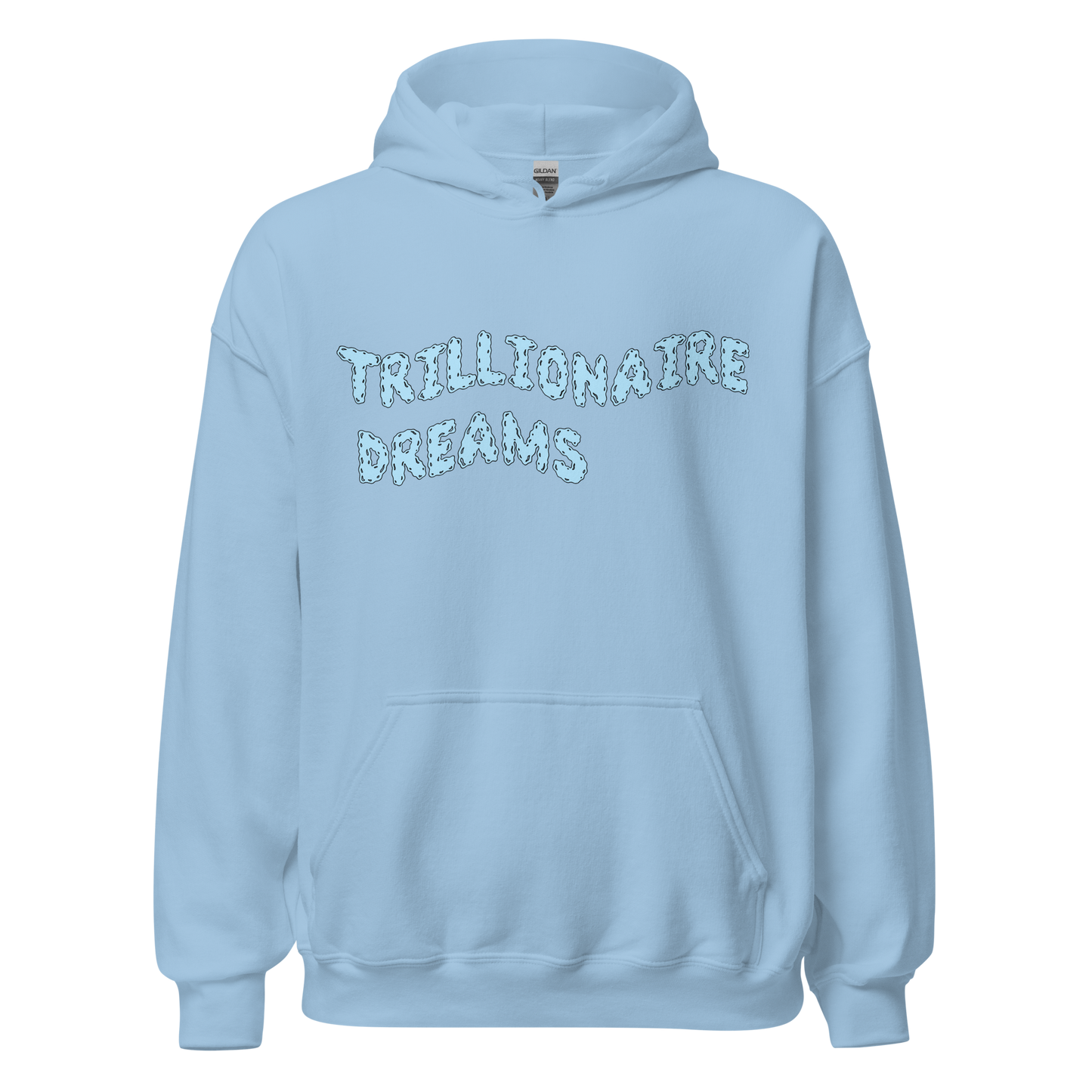 Trillionaire Dreams Baby Blue Wavy Logo Unisex Hoodie