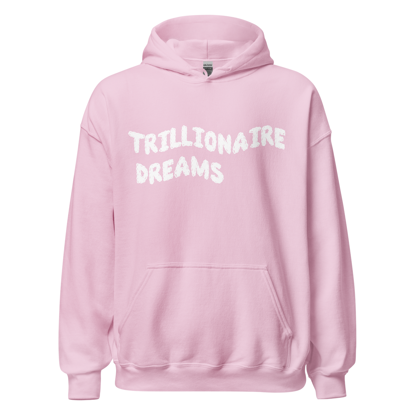 Trilionaire Dreams White Wavy Unisex Hoodie