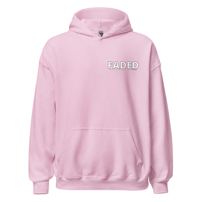 Faded (Subtle Grey Logo/Left Breast/Back Logo) "Live In The Moment" Unisex Hoodie