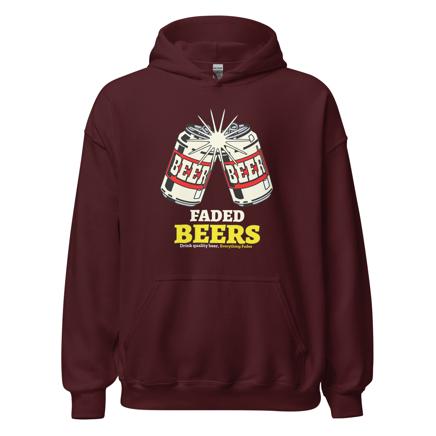 Faded Beers Unisex Hoodie