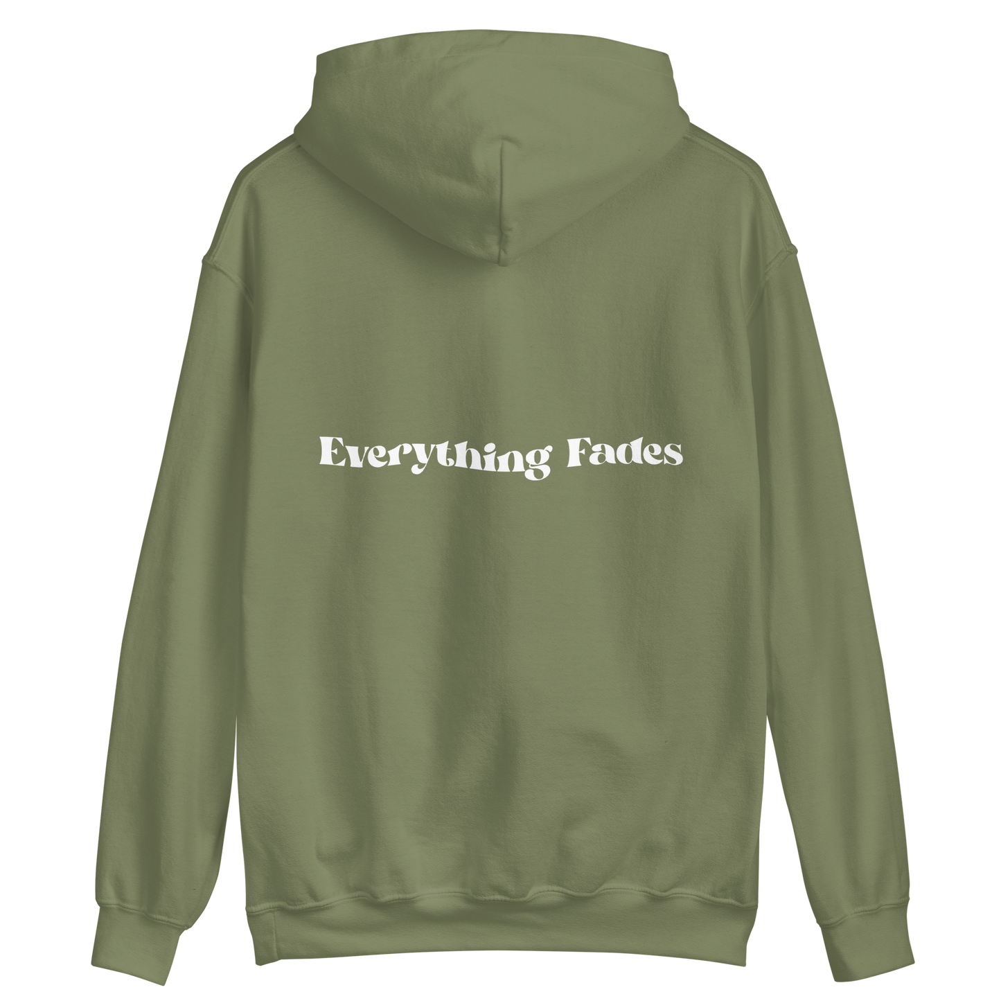 Everything Fades Back Print Unisex Hoodie