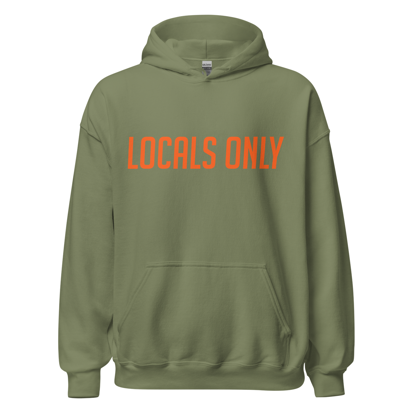 Dort Hwy. Clothing Dept. Orange Font Unisex Hoodie