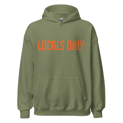 Dort Hwy. Clothing Dept. Orange Font Unisex Hoodie